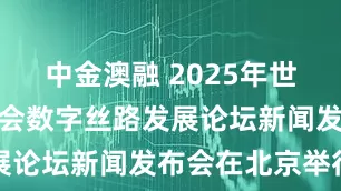 中金澳融 2025年世界互联网大会数字丝路发展论坛新闻发布会在北京举行