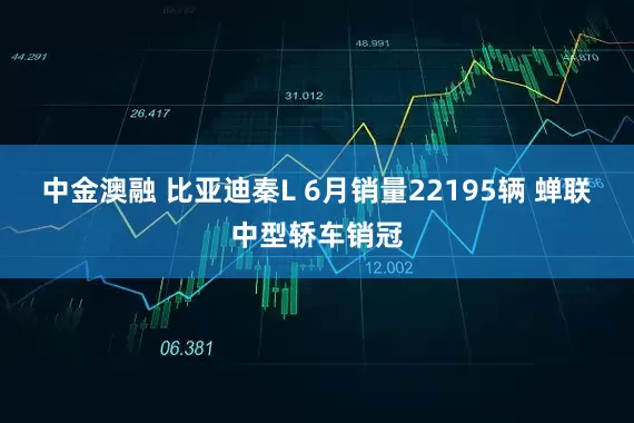 中金澳融 比亚迪秦L 6月销量22195辆 蝉联中型轿车销冠